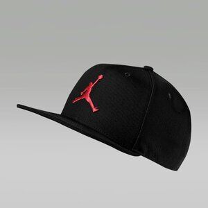 Nike Air Jordan Pro Jumpman Adjustable Snapback Hat Cap Black Red AR2118-010